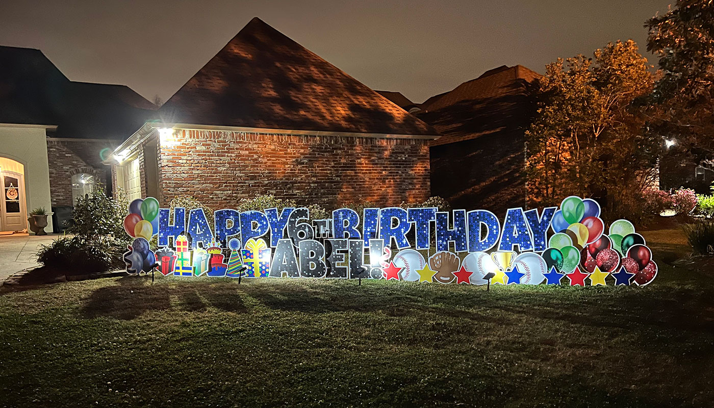 Night yard decoration - GEAUX YARD EE